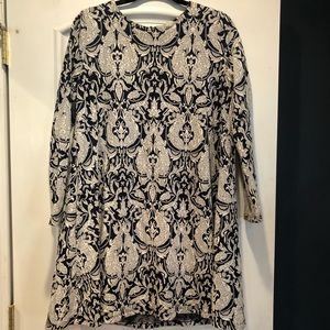 Damask Shift Dress